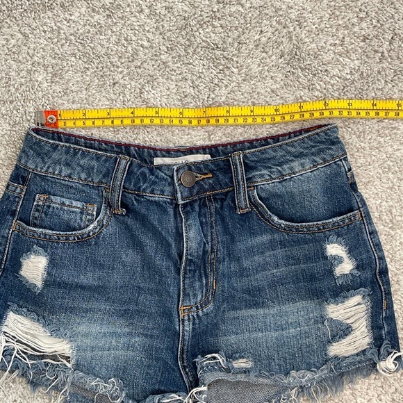 Cello Blue Cut Off Jeans Distressed Size Small Pre-owned - Picture 6 of 7